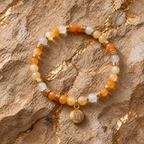 Metal｜Auric Threads Rabbit Hair Quartz Bracelet