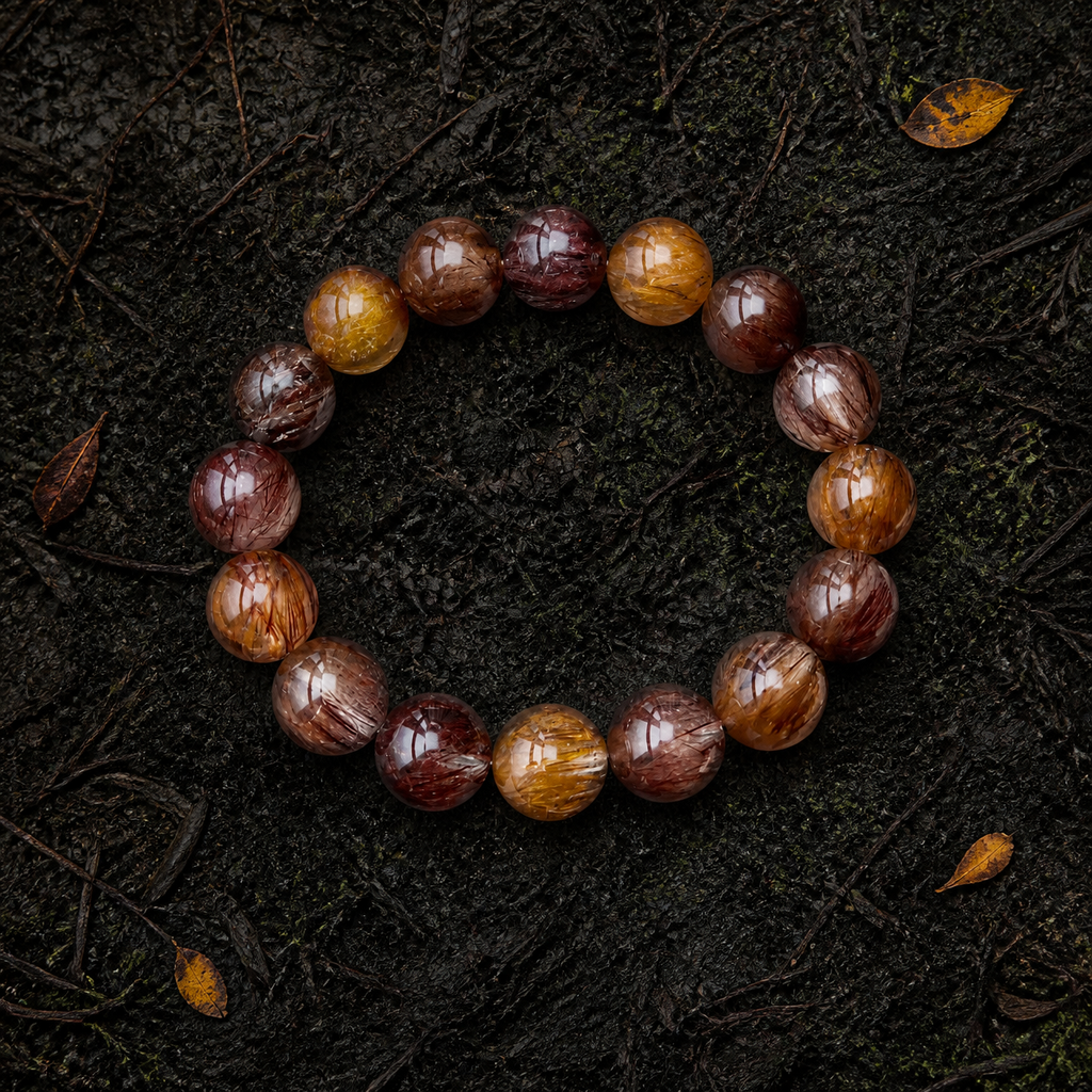 Earth｜Earthen Threads Rabbit Hair Quartz Bracelet