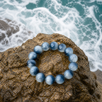 Water｜Azure Threads Rabbit Hair Quartz Bracelet