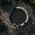 As Above, So Within｜Natural Pearl Lapis Lazuli Bracelet