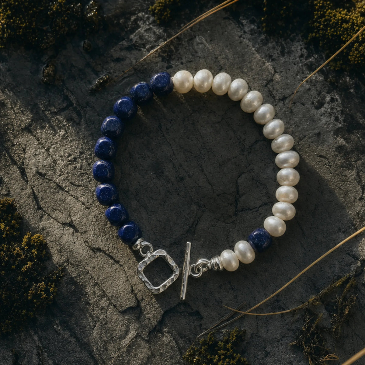 As Above, So Within｜Natural Pearl Lapis Lazuli Bracelet