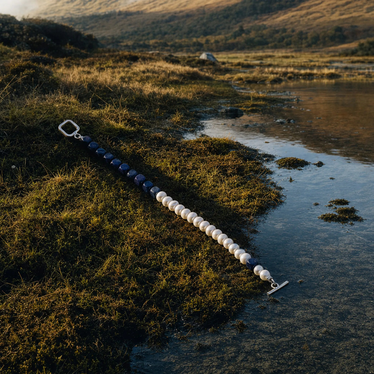 As Above, So Within｜Natural Pearl Lapis Lazuli Bracelet