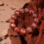 Fire｜Crimson Threads Rabbit Hair Quartz Bracelet