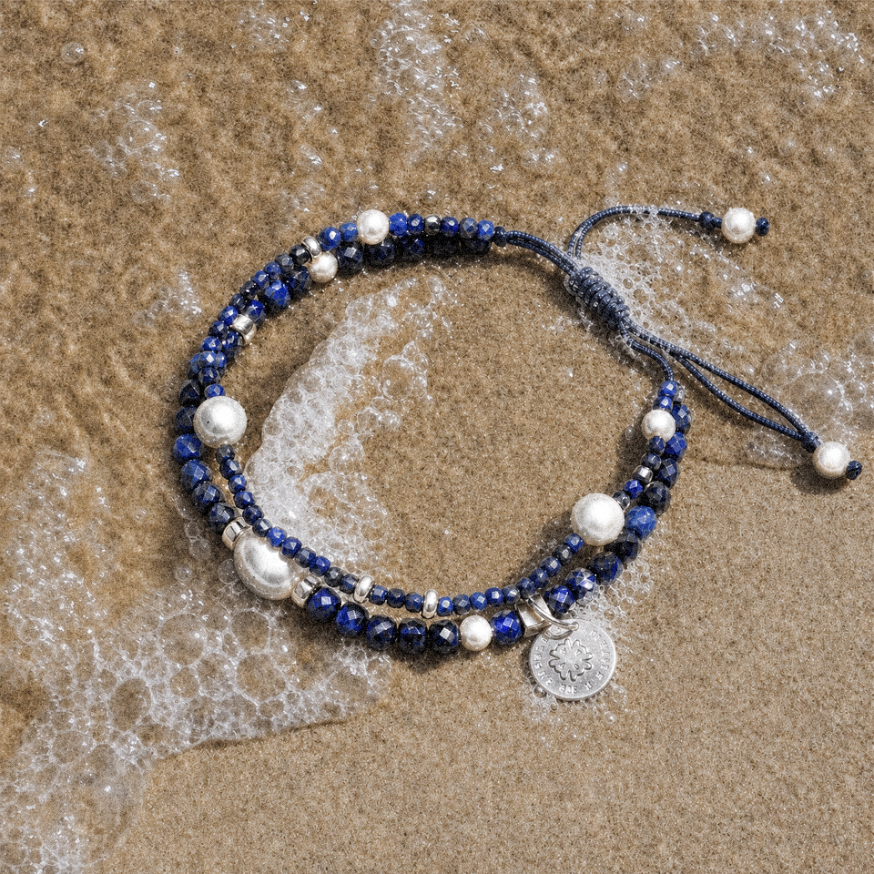 Water｜Sea Spray Lapis Lazuli Bracelet