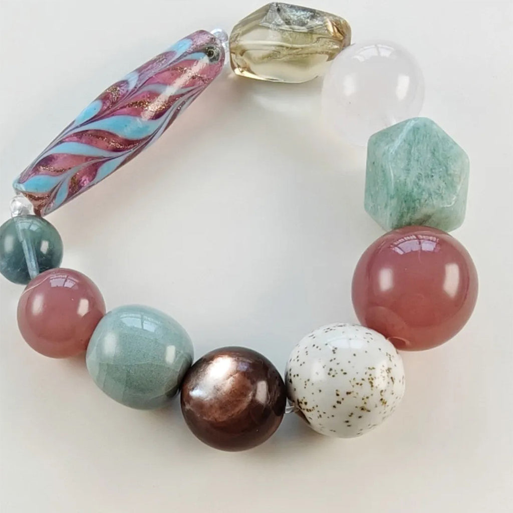 Colorful Wind Rose Quartz Bracelet Collector's Path