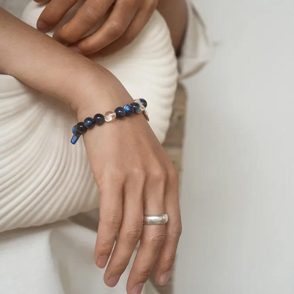 Blue Sky Phantom Kyanite Bracelet Midnight Caravan