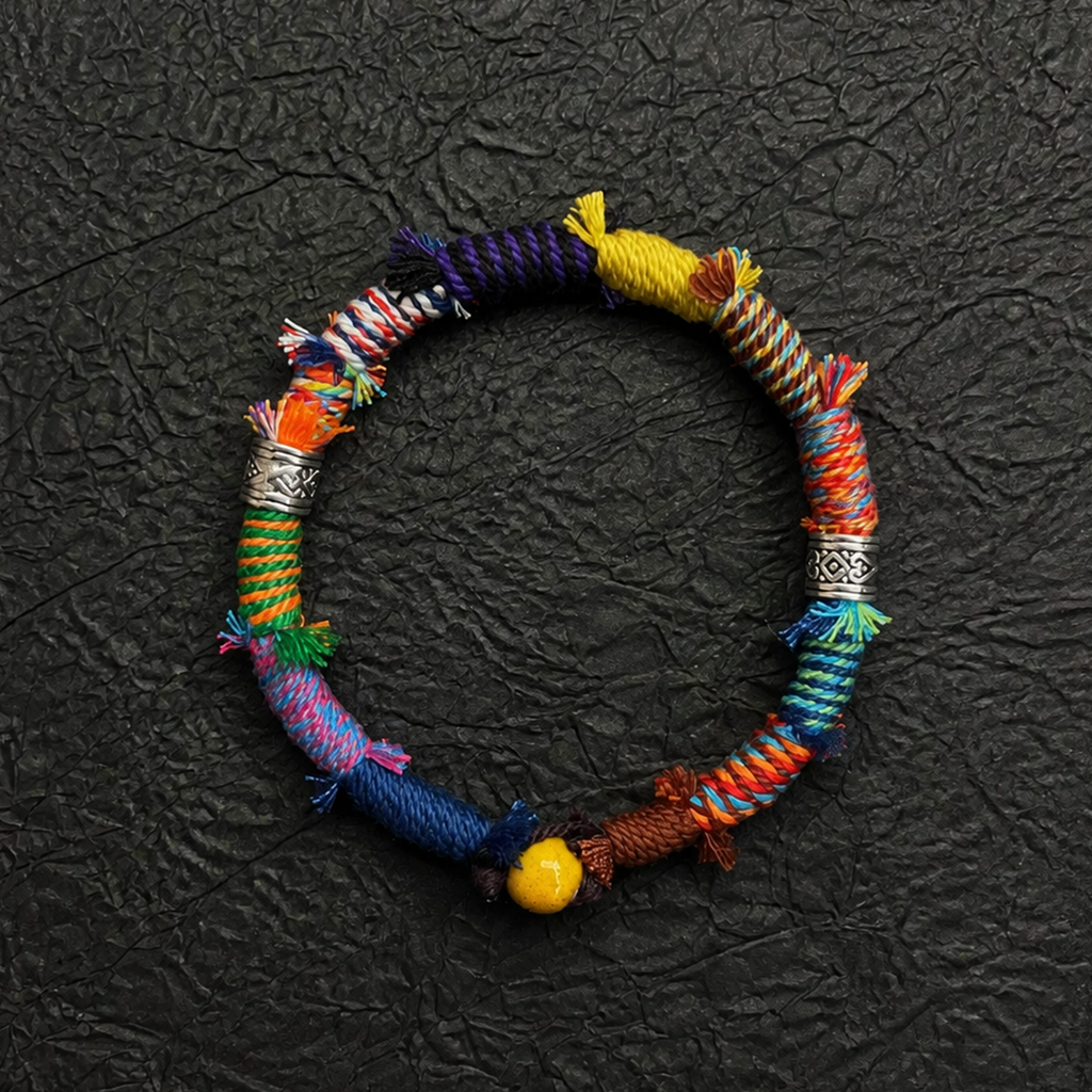 Five-Colored Dawn Handcraft Cotton Cope Bracelet
