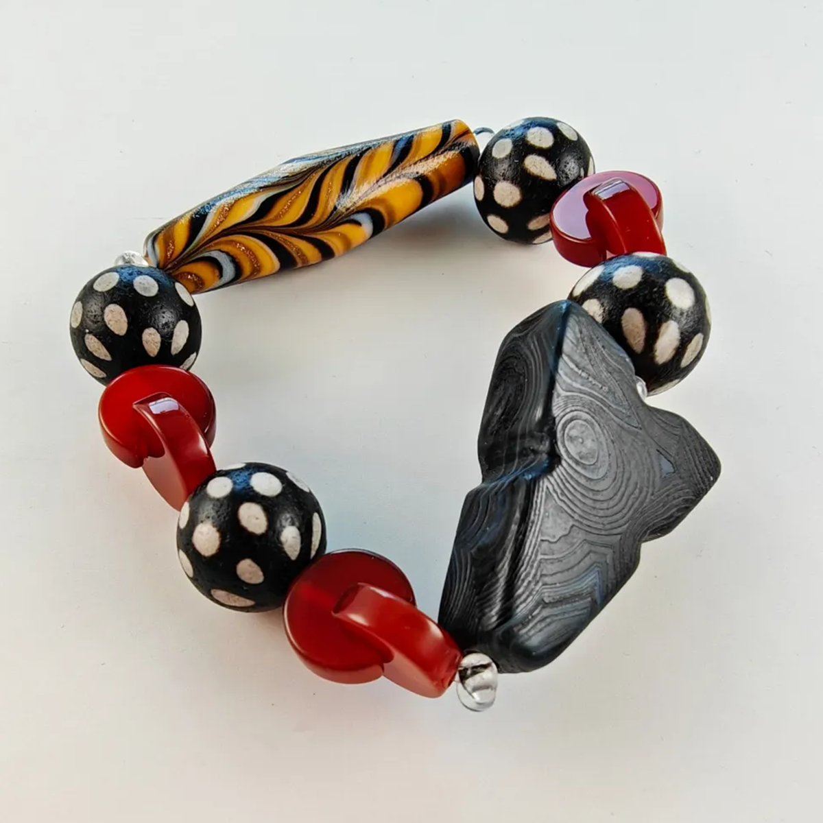 Cosmic Code Dzi Bead Bracelet Collector's Path