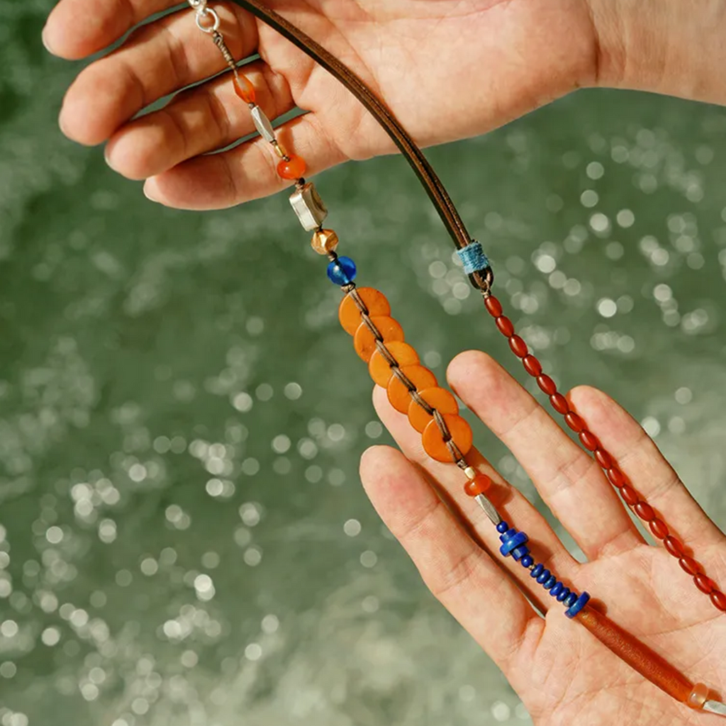 Dunhuang Radiance Lapis Lazuli Necklace Midnight Caravan