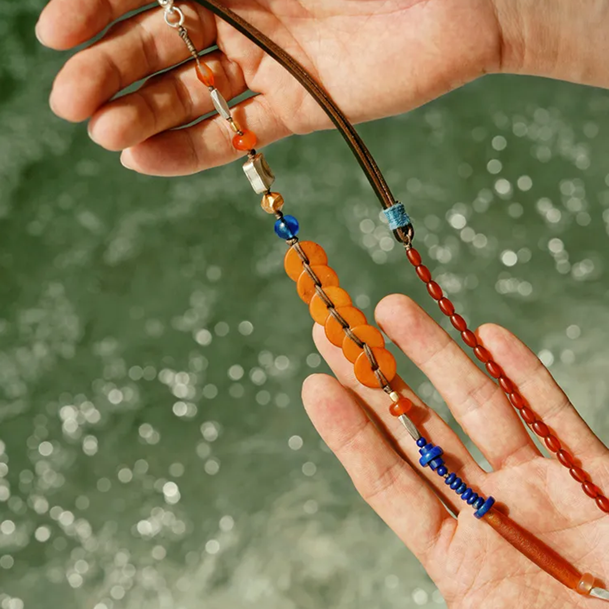 Dunhuang Radiance Lapis Lazuli Necklace Midnight Caravan
