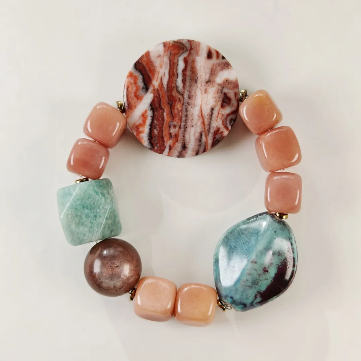 Time Rose Amazonite Bracelet Collector's Path