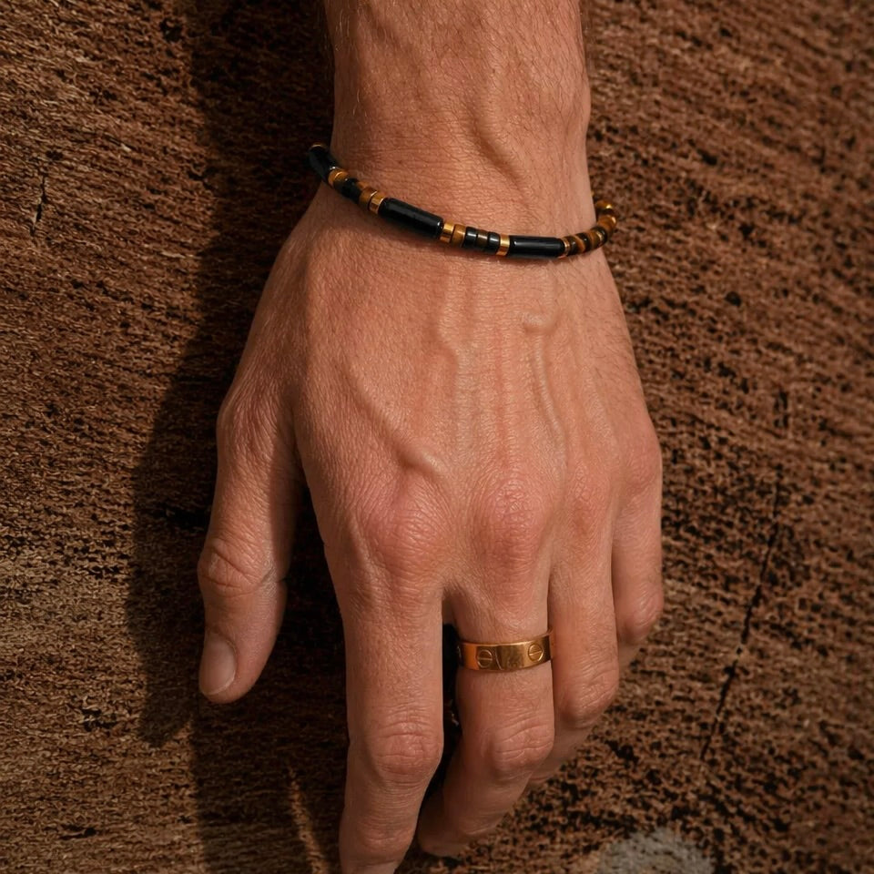 Foundation of the Mountain Tiger's Eye Bracelet KUNLUN VEINS