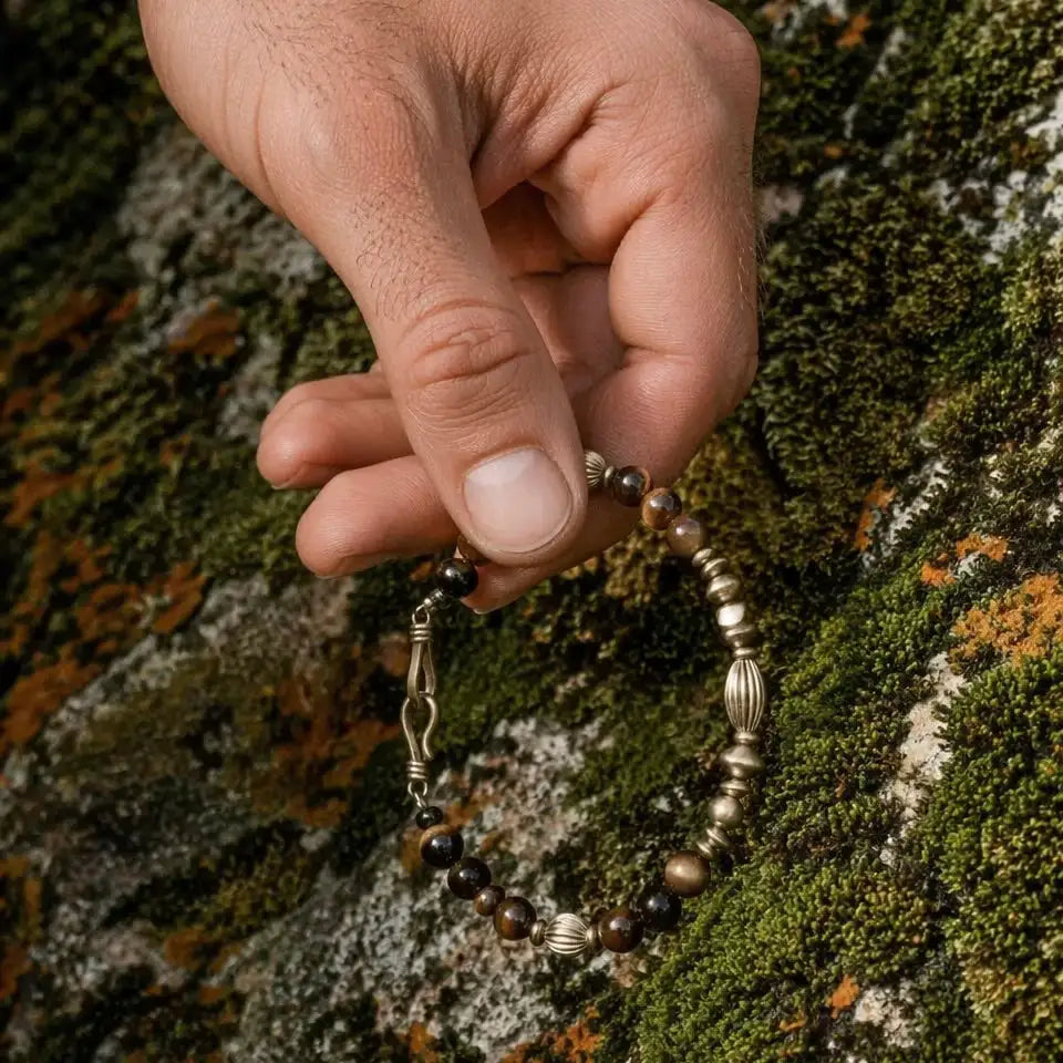 Song of the Earth Tiger's Eye Bracelet KUNLUN VEINS