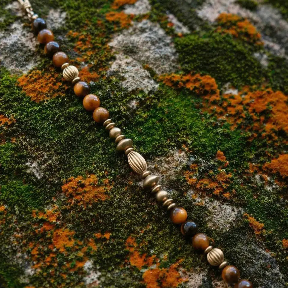 Song of the Earth Tiger's Eye Bracelet KUNLUN VEINS