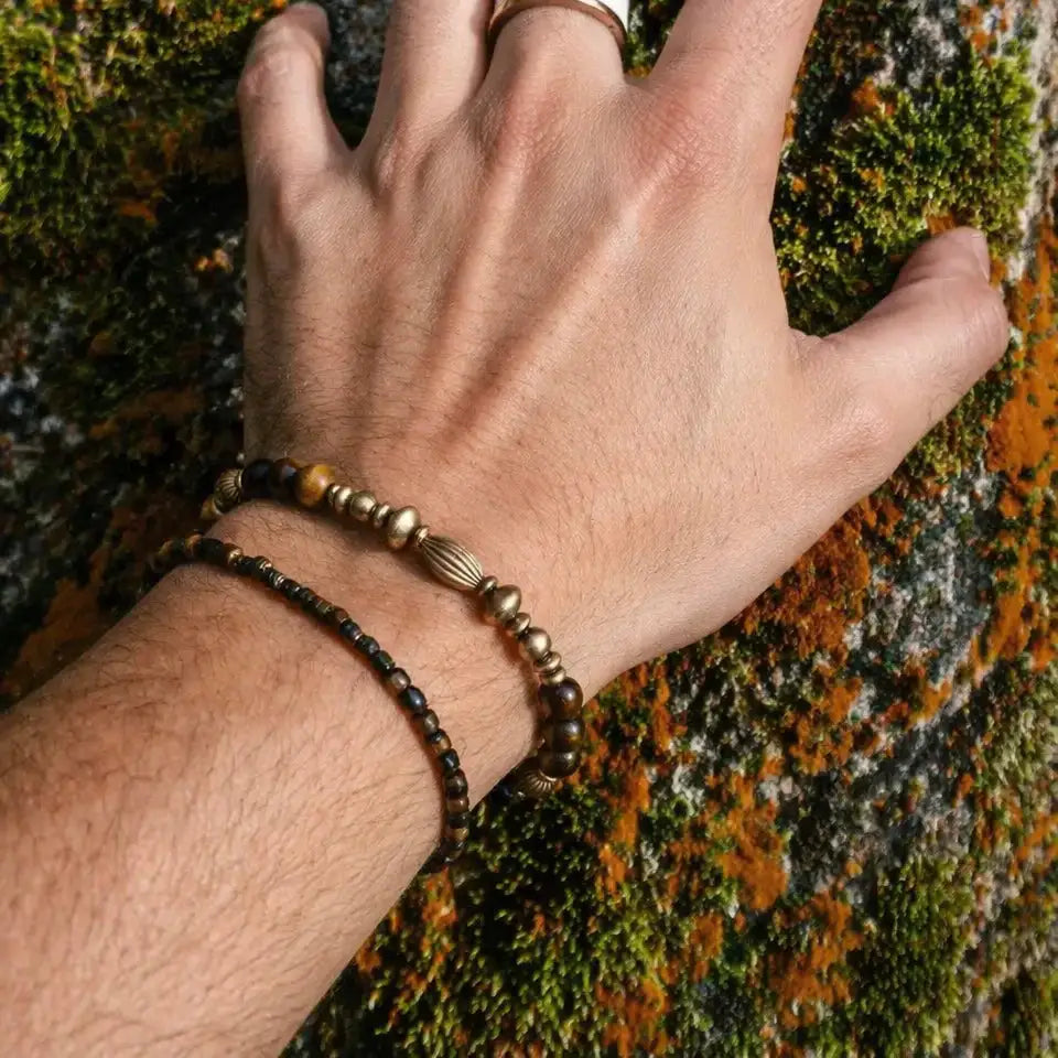 Song of the Earth Tiger's Eye Bracelet KUNLUN VEINS