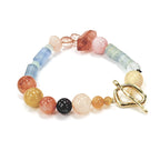 Water｜Aqua Mirage Strawberry Quartz Bracelet
