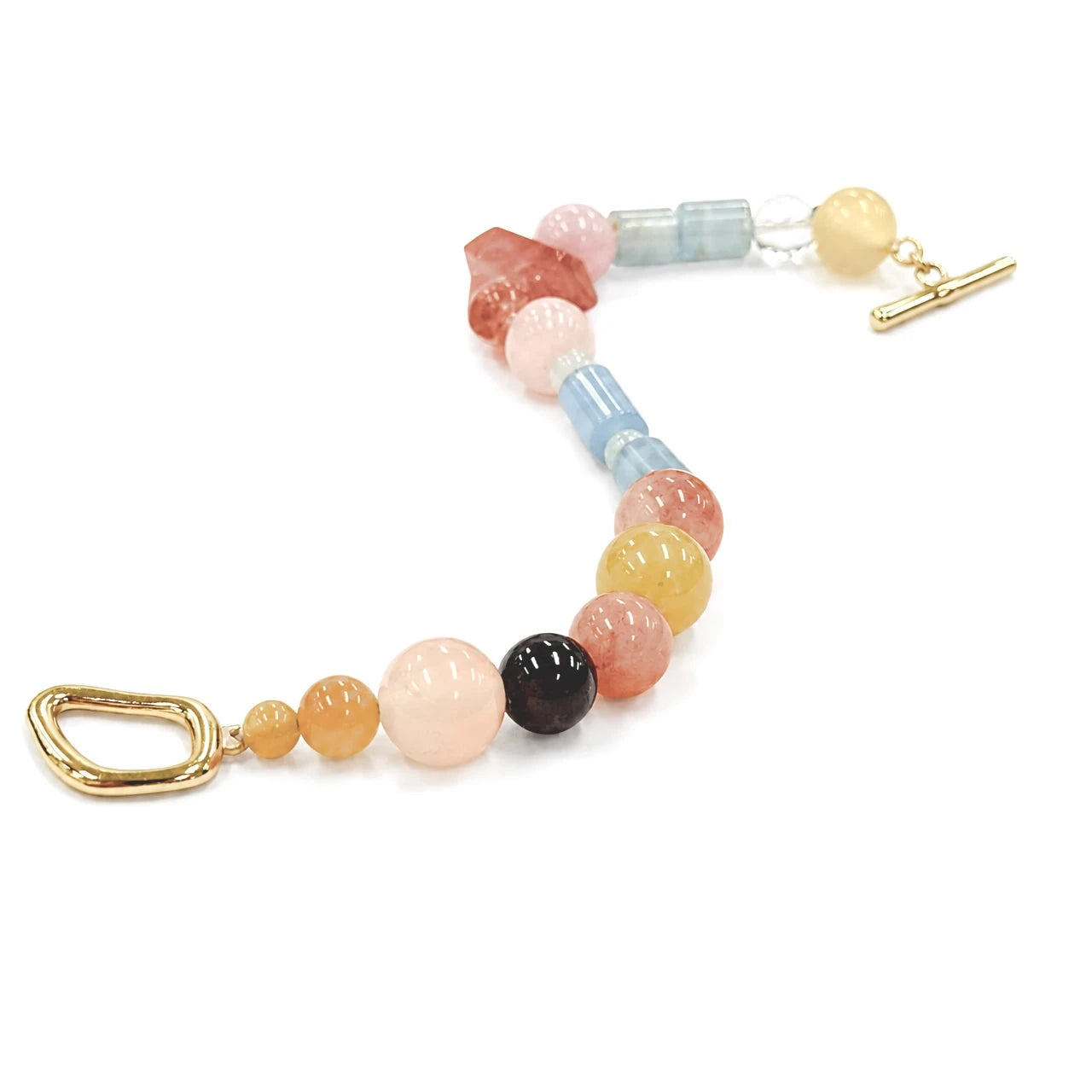 Water｜Aqua Mirage Strawberry Quartz Bracelet