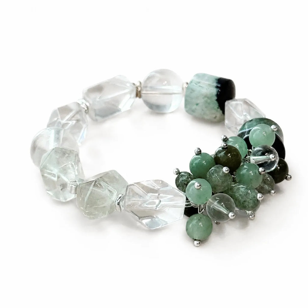 Wood｜Woodland Radiance Clear Quartz Bracelet