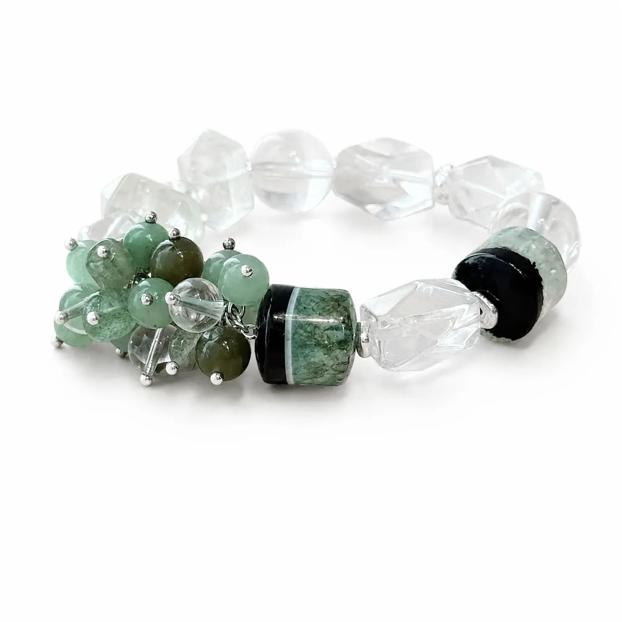Wood｜Woodland Radiance Clear Quartz Bracelet