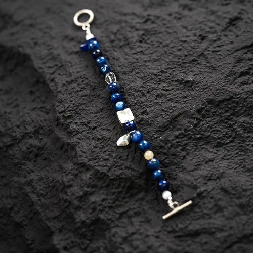 Blue Sky Phantom Kyanite Bracelet Midnight Caravan
