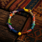 Five-Colored Dawn Handcraft Cotton Cope Bracelet