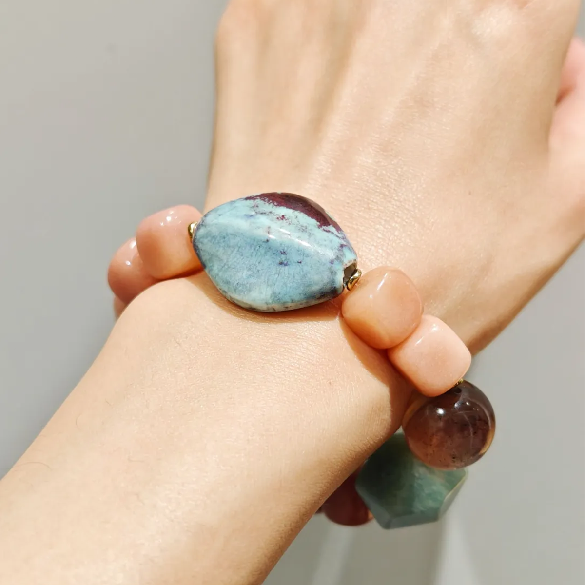 Time Rose Amazonite Bracelet Collector's Path