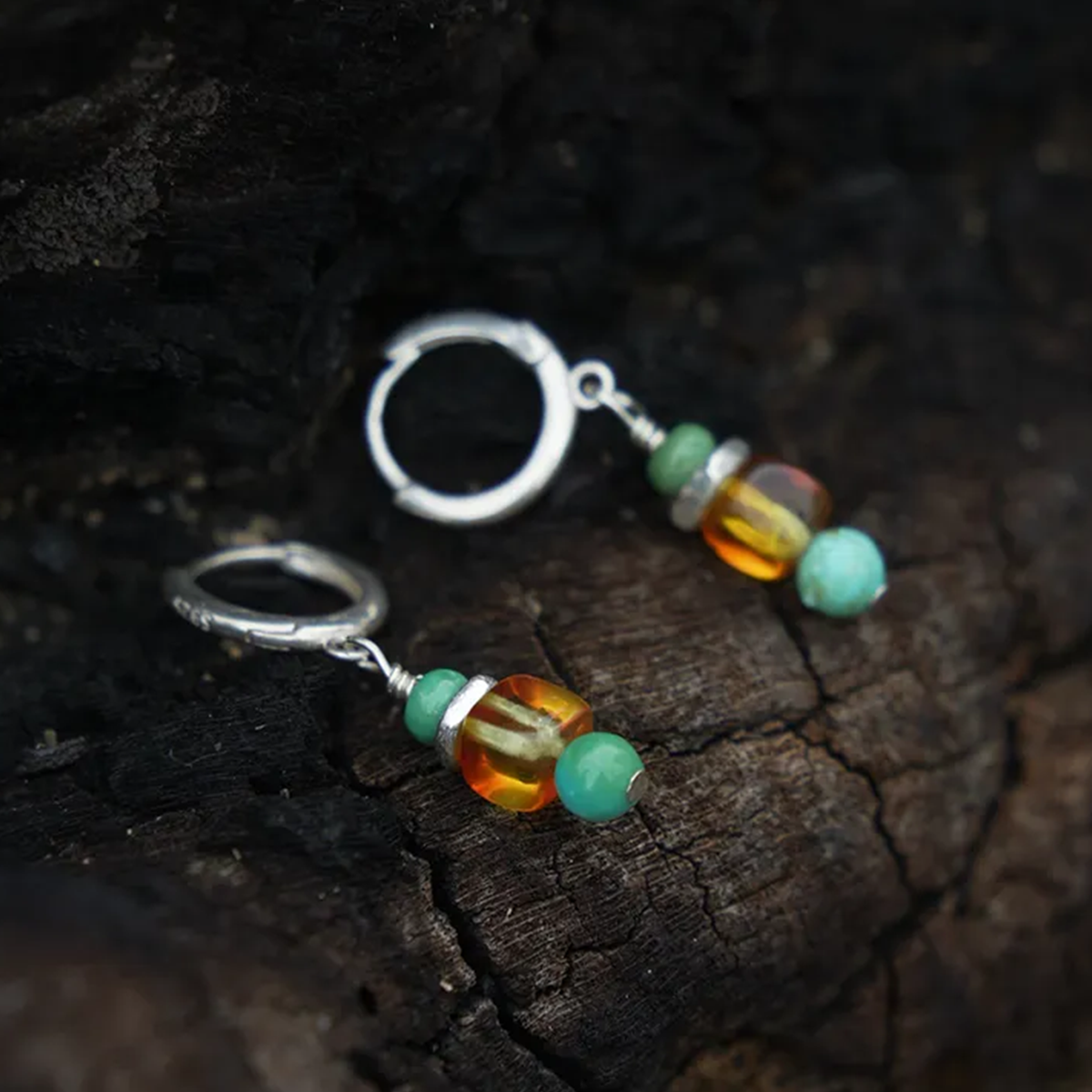 Western Starlight Turquoise Earrings Oasis