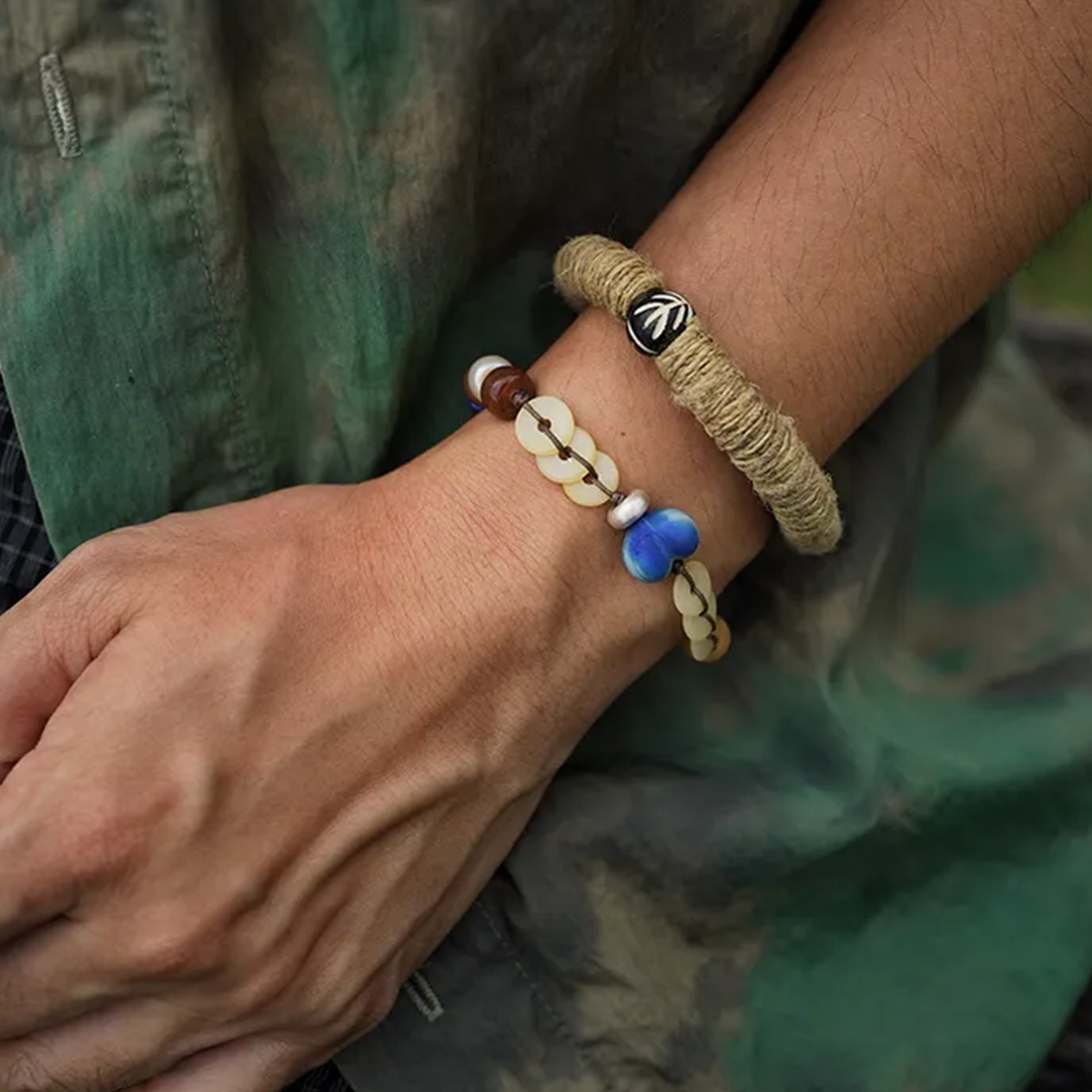 Joy and Fortune Lapis Lazuli Bracelet Drifting Silk