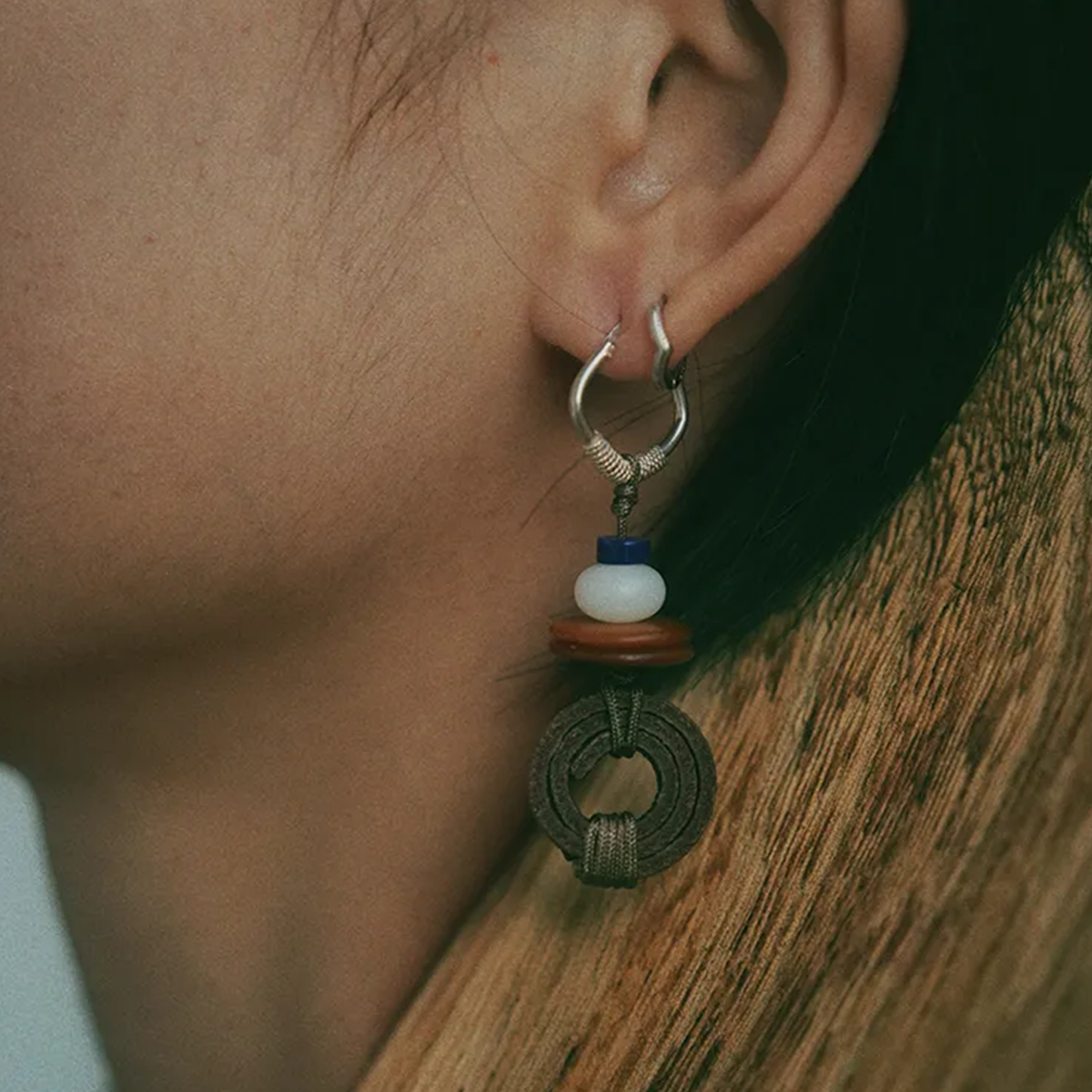 Flower of the Dunes Lapis Lazuli Earrings Drifting Silk