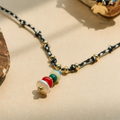 Colored Grotto Handcraft Cotton Cope Necklece