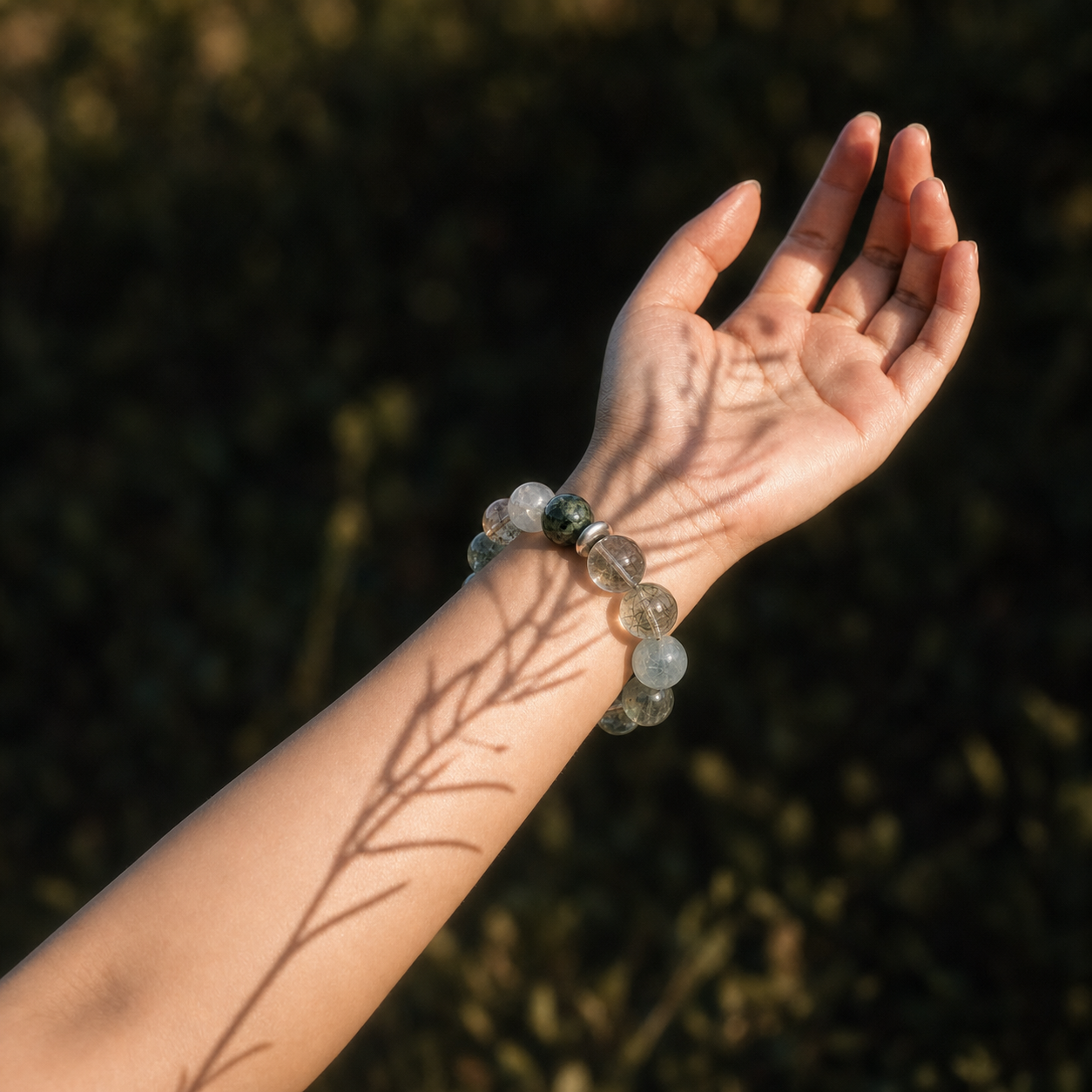 Wind Through Green Mountains Aquamarine Bracelet Veil of Light