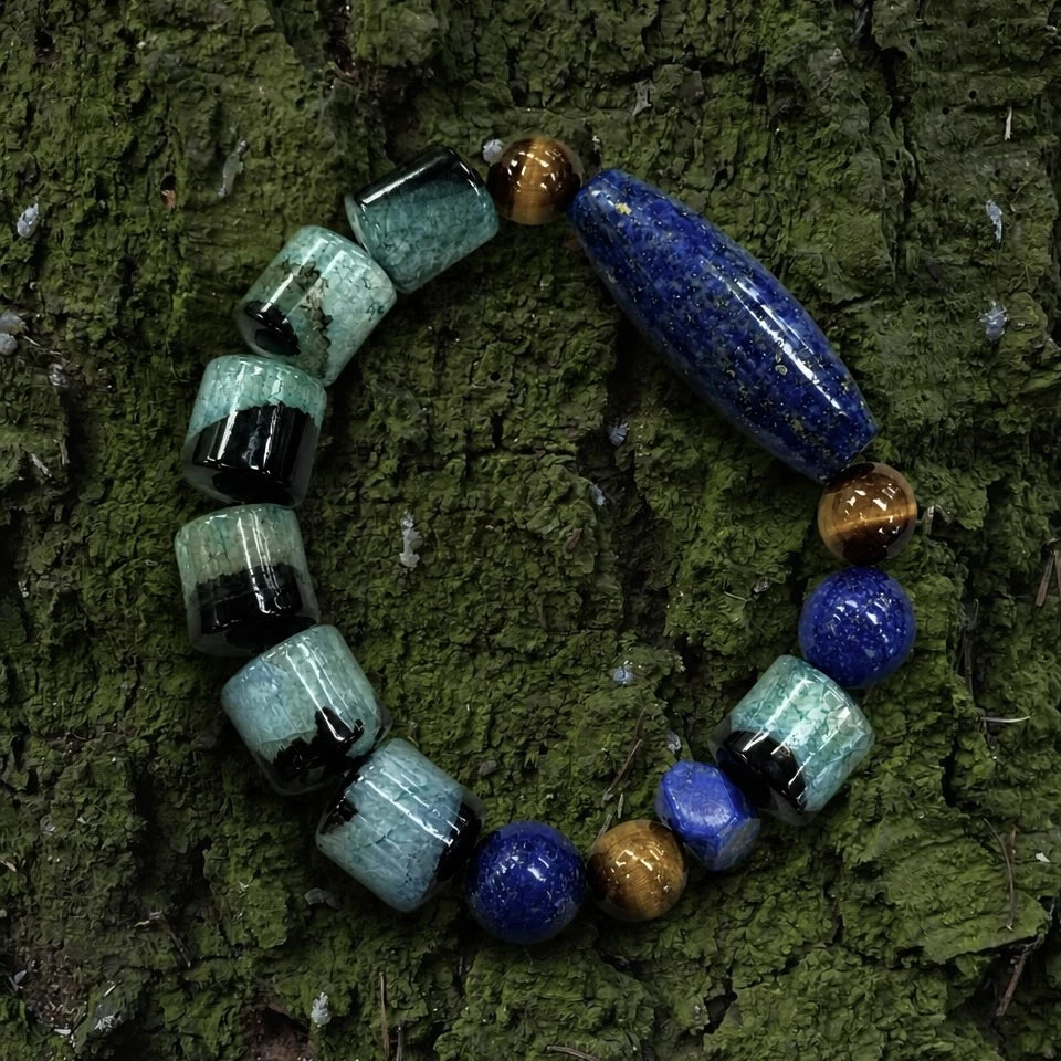Wood｜Ancient Grove Lapis Lazuli Bracelet