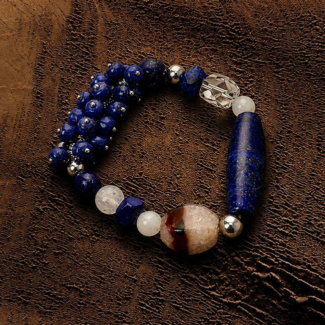 Kunlun Cloud Mirror Lapis Lazuli Bracelet Kunlun Sky