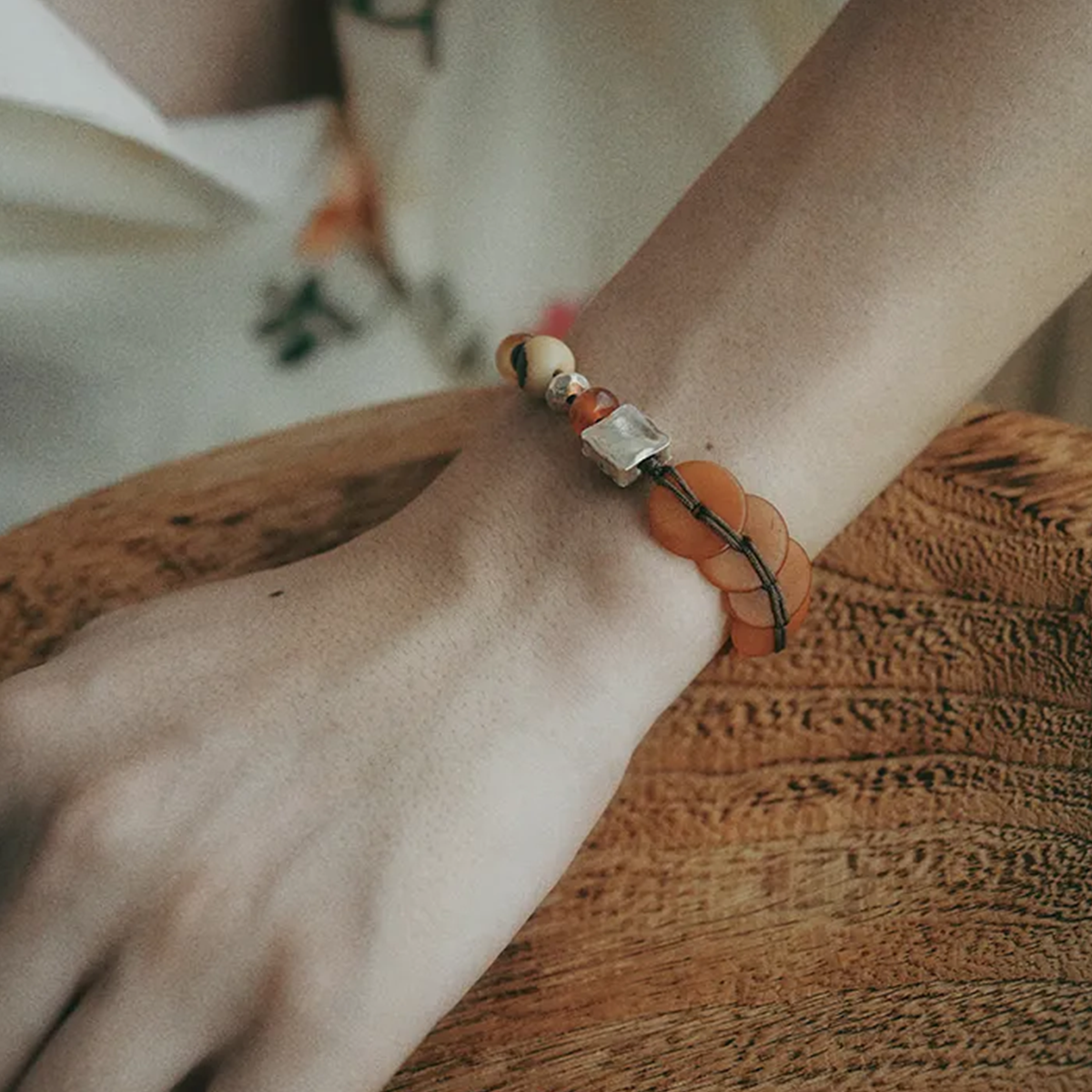 Light of the Dunes Lapis Lazuli Bracelet Drifting Silk