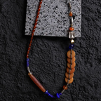 Dunhuang Radiance Lapis Lazuli Necklace Midnight Caravan