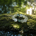 Wind Through Green Mountains Aquamarine Bracelet Veil of Light