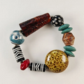 Earth Power Dzi Bead Bracelet Collector's Path