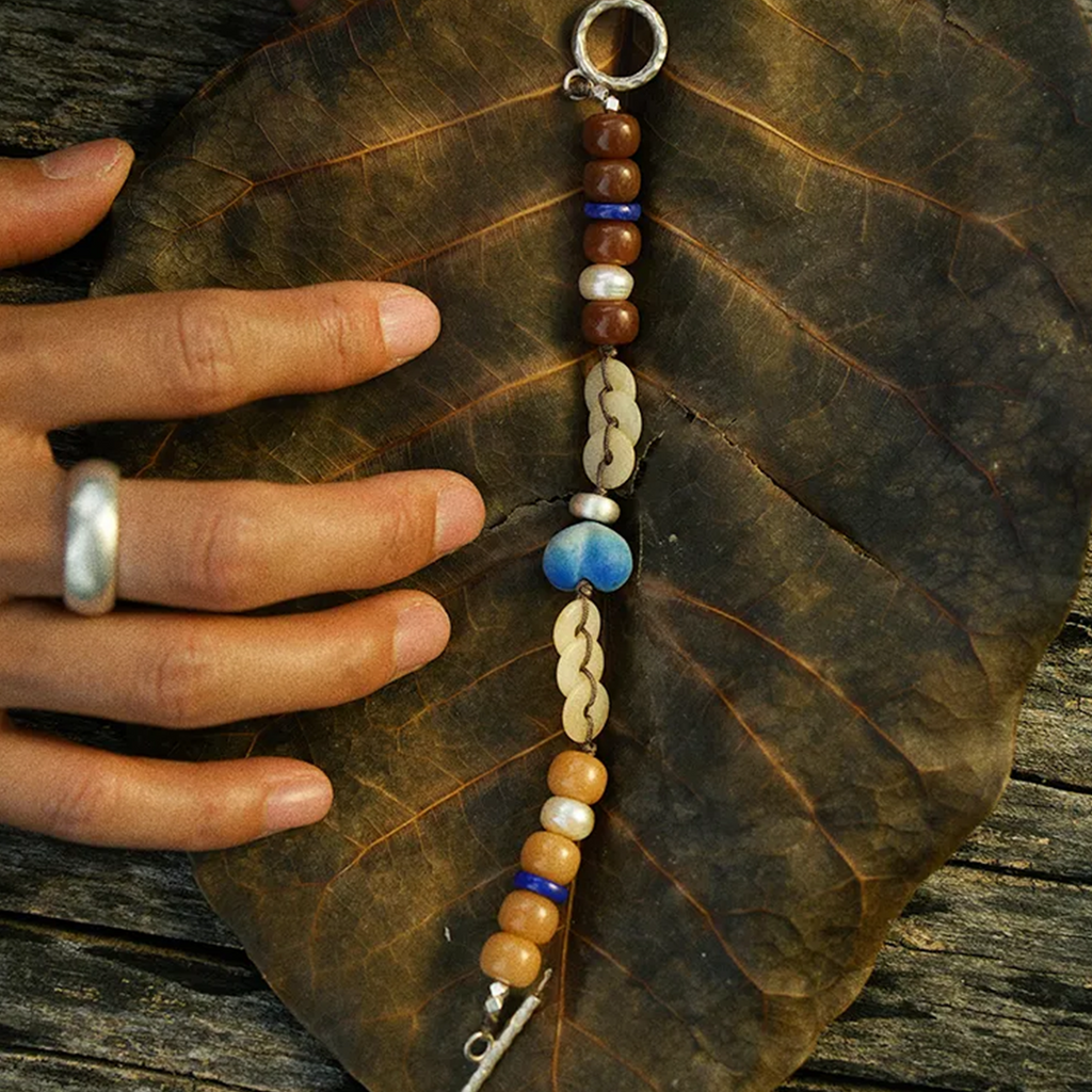 Joy and Fortune Lapis Lazuli Bracelet Drifting Silk
