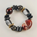Primitive Palette Black Agate Bracelet Collector's Path