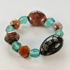 Natural Art Agate Bracelet Collector's Path