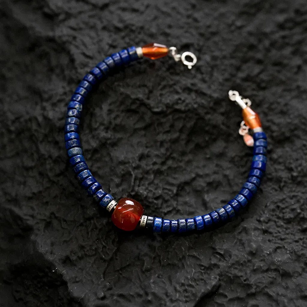Dunhuang Dawn Lapis Lazuli Bracelet Midnight Caravan