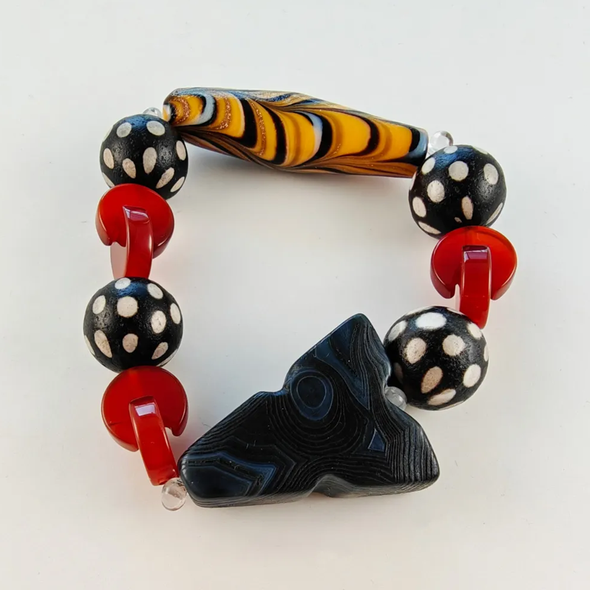 Cosmic Code Dzi Bead Bracelet Collector's Path