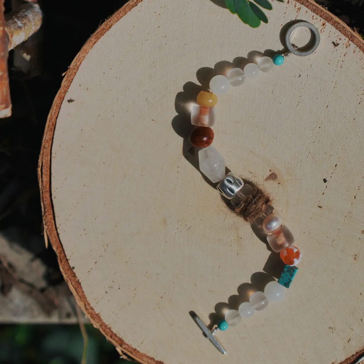 On the Silk Road Turquoise Bracelet Drifting Silk