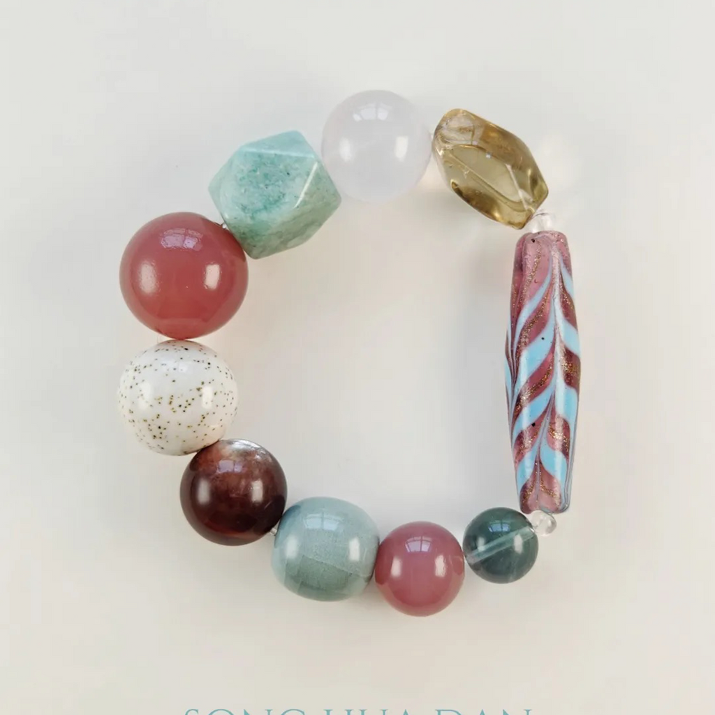 Colorful Wind Rose Quartz Bracelet Collector's Path