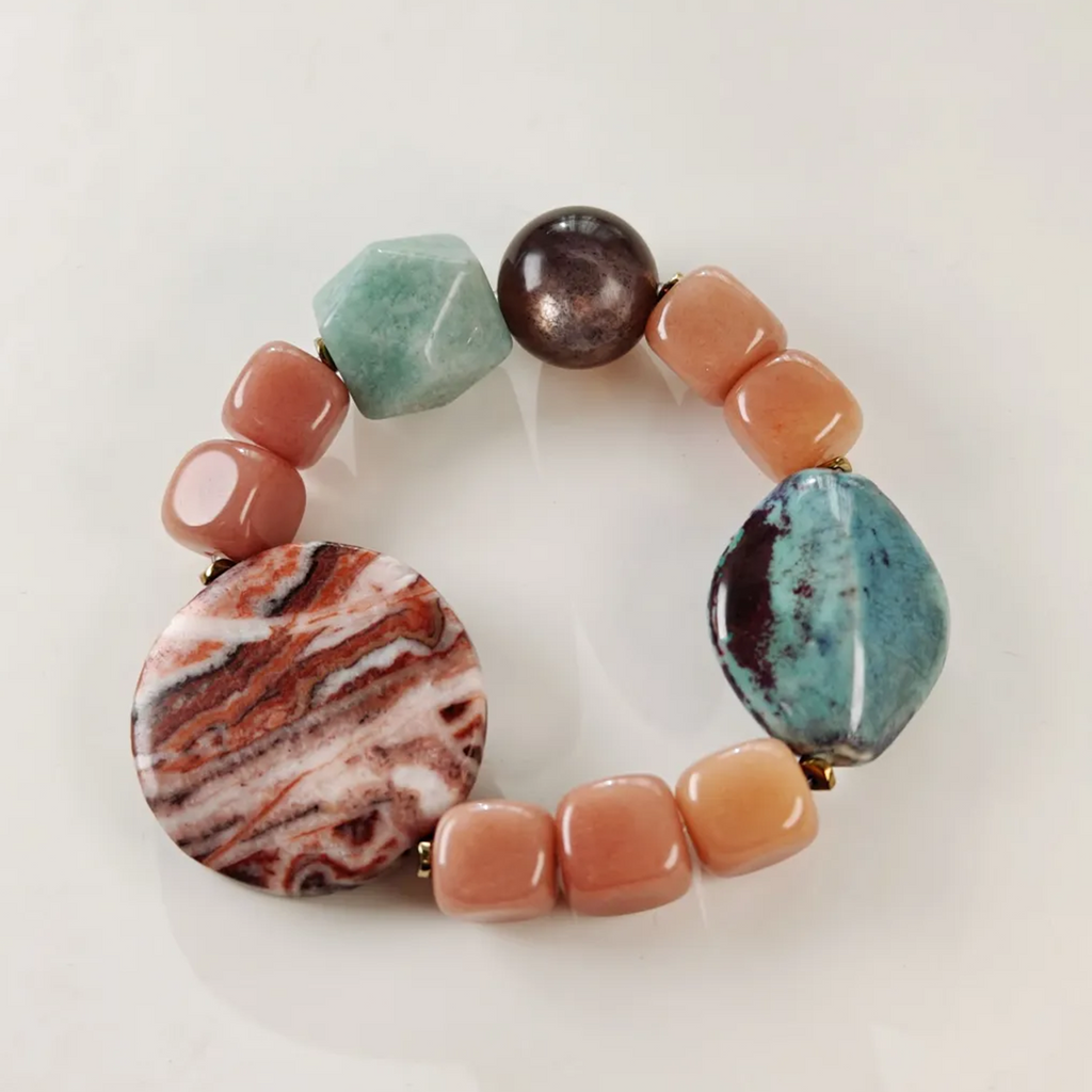 Time Rose Amazonite Bracelet Collector's Path