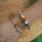 Western Riverbank Lapis Lazuli Bracelet Drifting Silk