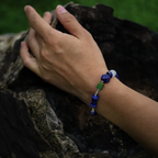 Green Mountain Snow Peak Lapis Lazuli Bracelet Midnight Caravan