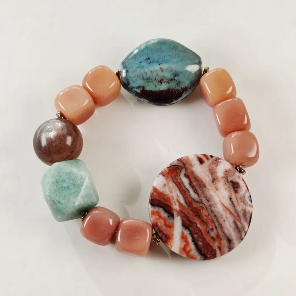 Time Rose Amazonite Bracelet Collector's Path