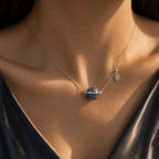 Cosmic Echoes | 180-Day Handcrafted Lacquer Planet Necklace(S925 Silver) | Collector's Path
