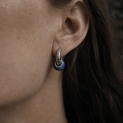 Blue Within The Ring Lapis Lazuli Earring Kunlun Core
